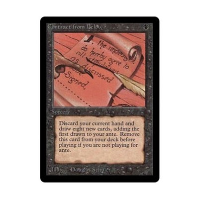 WotC MtG Beta Vertrag Von Unten (R) EX