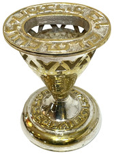 Candelabro Havdalah judío hebreo vintage Israel judaísmo judaica Jerusalén