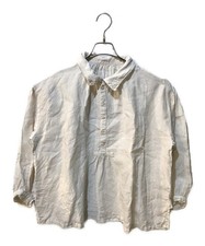 nest Robe Linen smock blouse with lace collar Free white Ext  