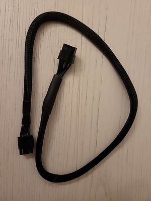 8-Pin to 8-Pin CPU Power Adapter Braided Cable 2ft Long