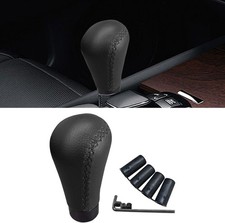 5-Speed Manual Shift Knob, Leather Gear Stick Handle for Cars