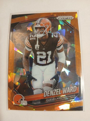 2025 Panini Prizm #90 Denzel Ward Orange Ice