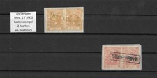 Serbia Serbia Minr. 1-2 # Stamped Box Stamps Pairwise as Letter Pieces