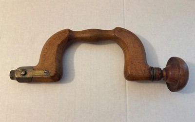 Antique Wood Bit Brace Woodworking Tool - W. Greaves & Sons