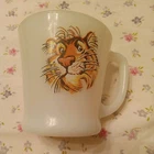 Vintage Fire King Tony The Tiger Esso Exxon Glass Milk Glass Coffee Mug