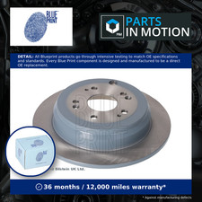 2x Brake Discs Pair Solid fits HONDA CR-V Mk4 RE6 1.6D Rear 2013 on 302mm Set