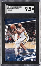 2019-20 PANINI CHRONICLES PRESTIGE #60 ZION WILLIAMSON ROOKIE RC SGC 9.5