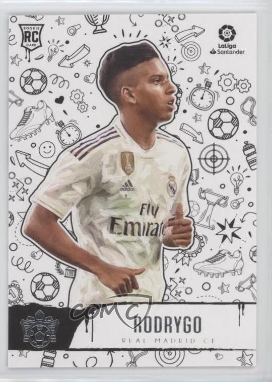 2019-20 Panini Chronicles Pitch Kings Rookies III Rodrygo #R3-5 4x9
