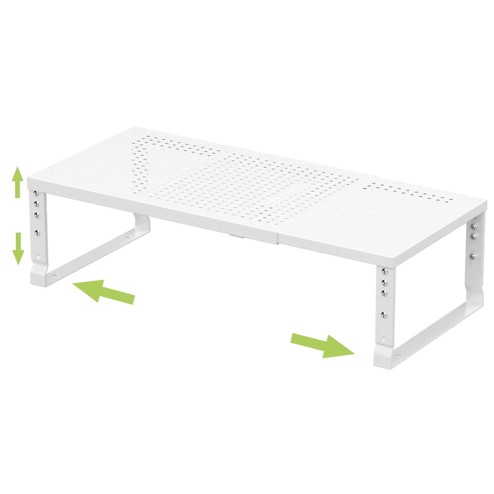 Expandable Adjustable Stackable Kitchen Organizer, Spice Rack,Metal Pantry St...