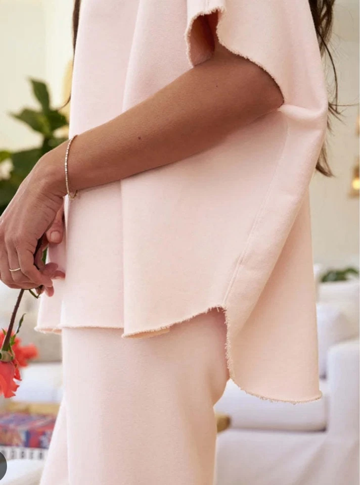 Nueva sudadera Frank & Eileen vintage rosa triple polar capelet talla única Foto 2 de 4