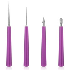 4Pcs Diamond Tipped Bead Reamer for Jewelry Making Beading Hole Enlarger 4pcs