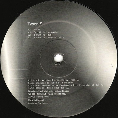 Tyson S - Check Mate E.P. - UK 12'' Vinyl - 1998 - Checkmate Records