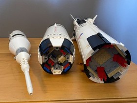 LEGO Ideas NASA Apollo Saturn V 92176 Used Incomplete Rocket Build Only