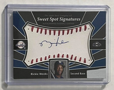 RICKIE WEEKS ROOKIE AUTOGRAPH 2004 UPPER DECK SWEET SPOT CARD MILWAUKEE BREWERS