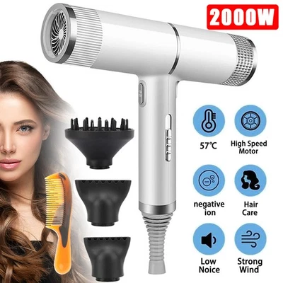2000W Professional Hair Dryer Fast Drying Ionic Hairdryer Diffuser Hairdryer UK