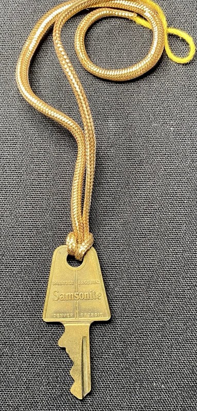 Vintage Samsonite Streamlite Luggage Key # 94 Shwayder Bros Inc