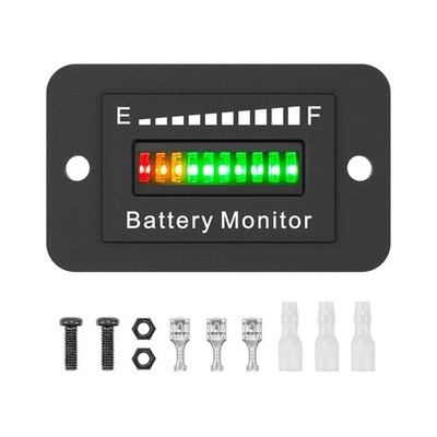 24V/36V/48V Battery Indicator For EZGO Club Car Yamaha Golf Cart Meter Gauge ATV