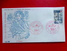 FDC  1er JOUR :  CROIX ROUGE  1974 - L' Hiver