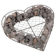 UNUS&reg; Herzgitter Herz Deko Allerheiligen Grabschmuck Grabgestaltung Dekoration