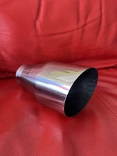 SLANTED EXHAUST STAINLESS TIP 2.25" INLET 4.00" OUTLET 7" LENGTH