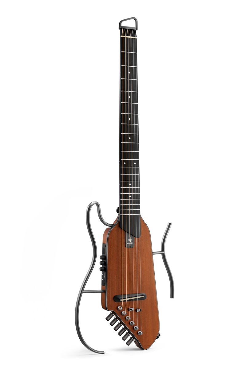 Donner HUSH-I EVO2 Natural Headless Travel Guitar Acoustic