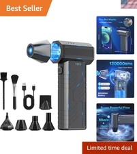High-Speed Electric Air Duster with LED Light Perfect for Electronics Cars