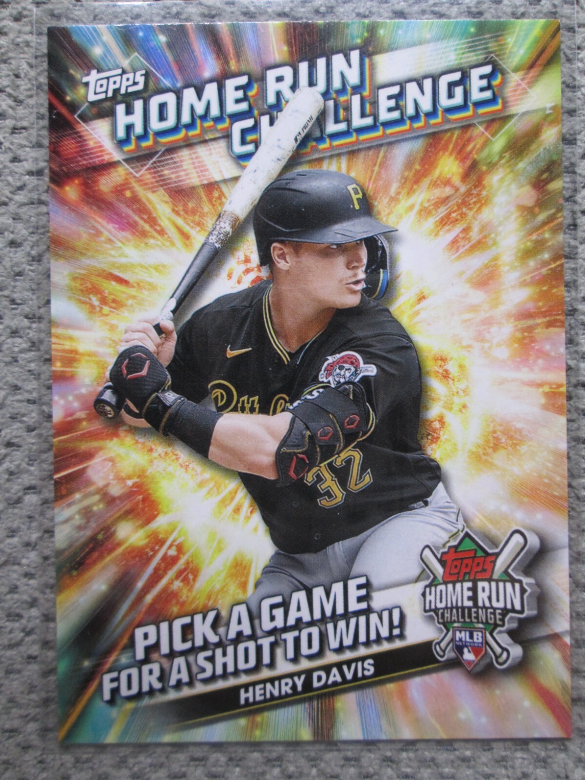 2024 Topps Series 1  Henry Davis HRC-19 - Home Run Challenge Unscratched