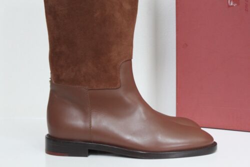 New sz 10 / 41 LORO PIANA Brown Leather Purebred Riding Knee High Tall Boot Shoe - Picture 4 of 13
