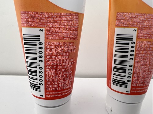 Lume Whole Body Deodorant Invisible Cream CLEAN TANGERINE Mini Travel 0.5oz, 2pk - Picture 3 of 4