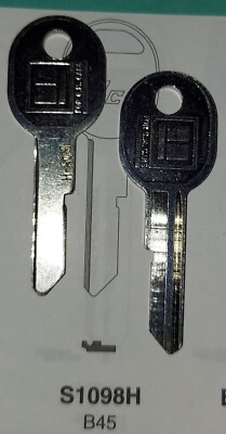 General Motors, GM, S1098H, S98H, OBR9H, B45, Vintage Key Blank.
