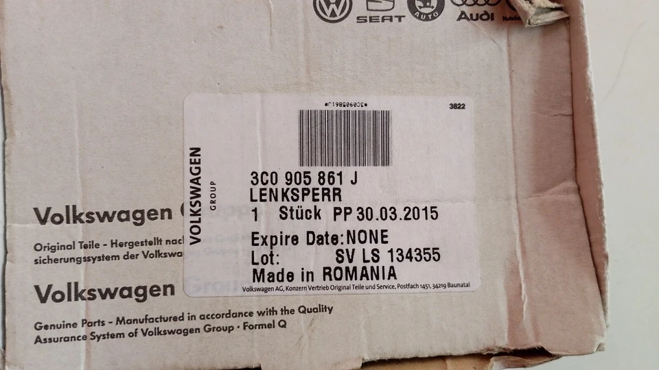 VW PASSAT 3C B7 CENTRALINA  BLOCCAGGIO PIANTONE STERZO 3C0905861J - Immagine 3 di 4