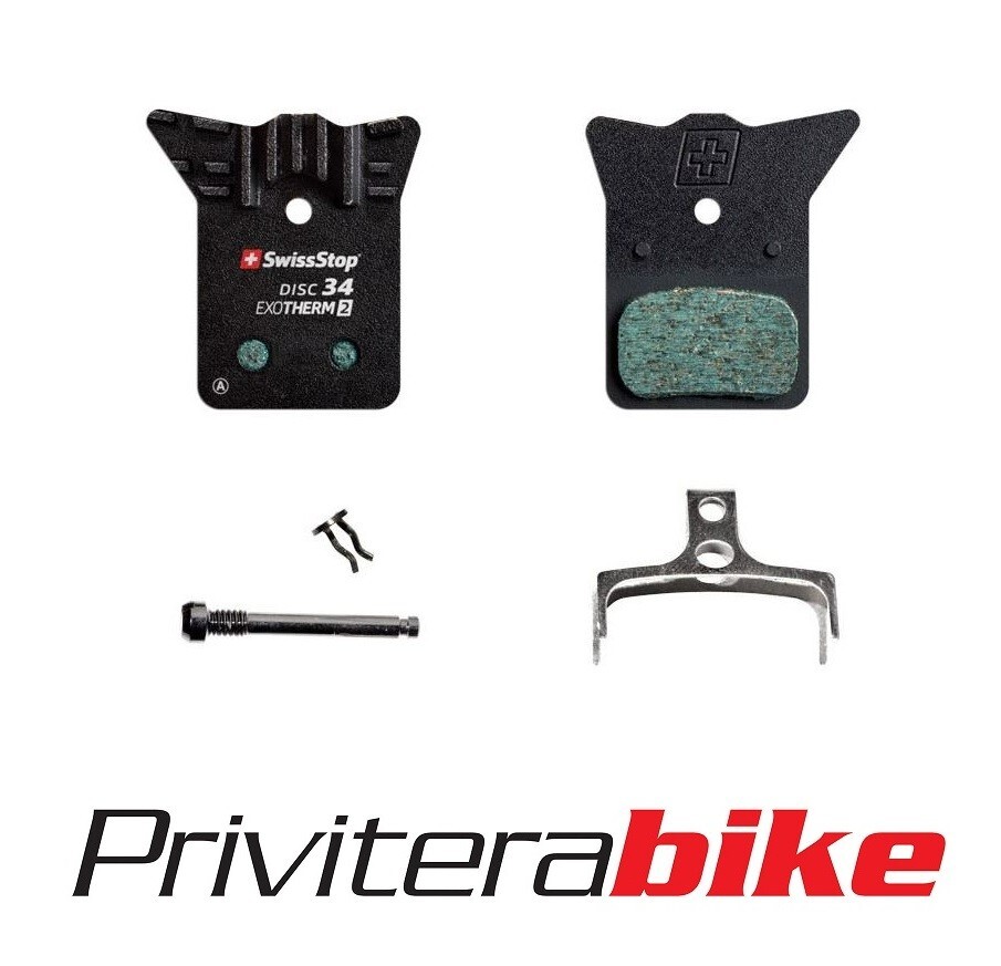 PASTIGLIE SWISSSTOP DISC 34 EXOTHERM2 PASTIGLIE CON ALETTA SHIMANO - P100005317