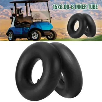 CICMOD 2Pcs Inner Tube 15 x 6.00 x 6 Tyre 15x6.00-6 Lawn Mower Tractor Straight Valve