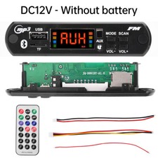 DC5V/12V Car MP3 Player Decoder Board WMA TF FM Radio Bluetooth Audio Module DIY