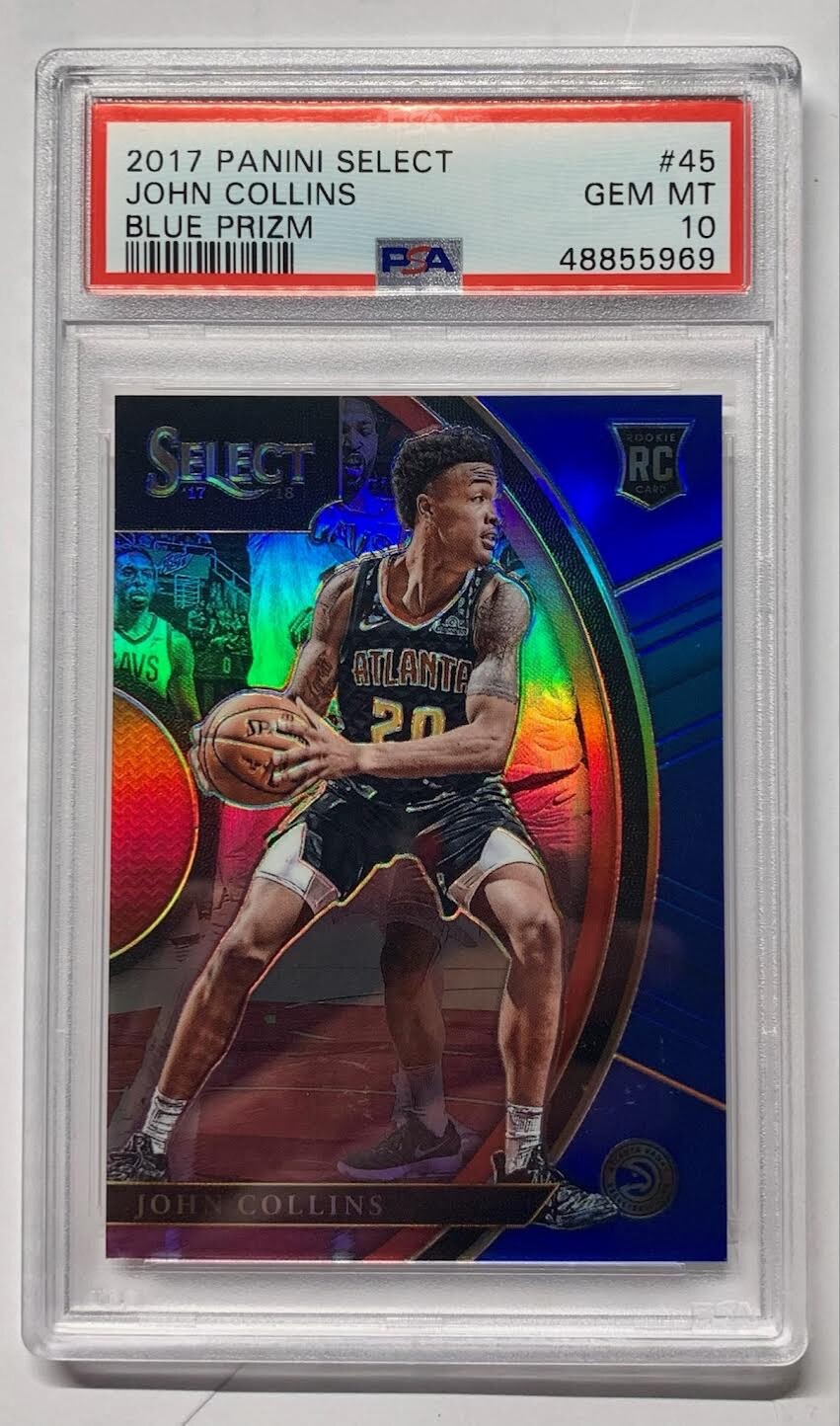 JOHN COLLINS RC 2017 Panini Select Rookie 237/299 BLUE Prizm #45 PSA 10 GEM MINT