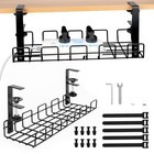 Kabelkanal Schreibtisch Kabelmanagement Kabelleiste Kabelgitter Kabelbox 2er Set
