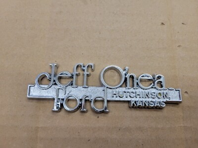 Jeff O'Neal Ford Hutchinson Kansas Car Dealership Emblem Badge Logo Advertising