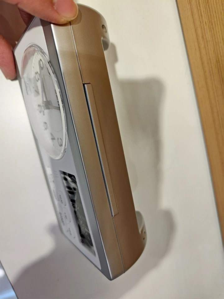 RELOJ DESPERTADOR MULTIFUNCIÓN SEIKO QHE-152S BLANCO REAL,ORIGINAL,TODOS LOS PAPELES Foto 3 de 4