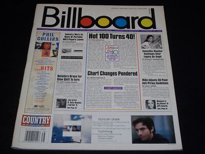 1998 SEPTEMBER 19 BILLBOARD MAGAZINE - NICE MUSIC COVER TOP 100 CHARTS - O 12791