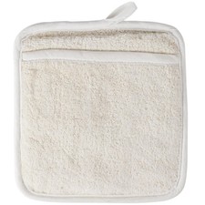 USA SELLER  6 BEIGE TERRY CLOTH POT HOLDERS  FREE SHIPPING US ONLY