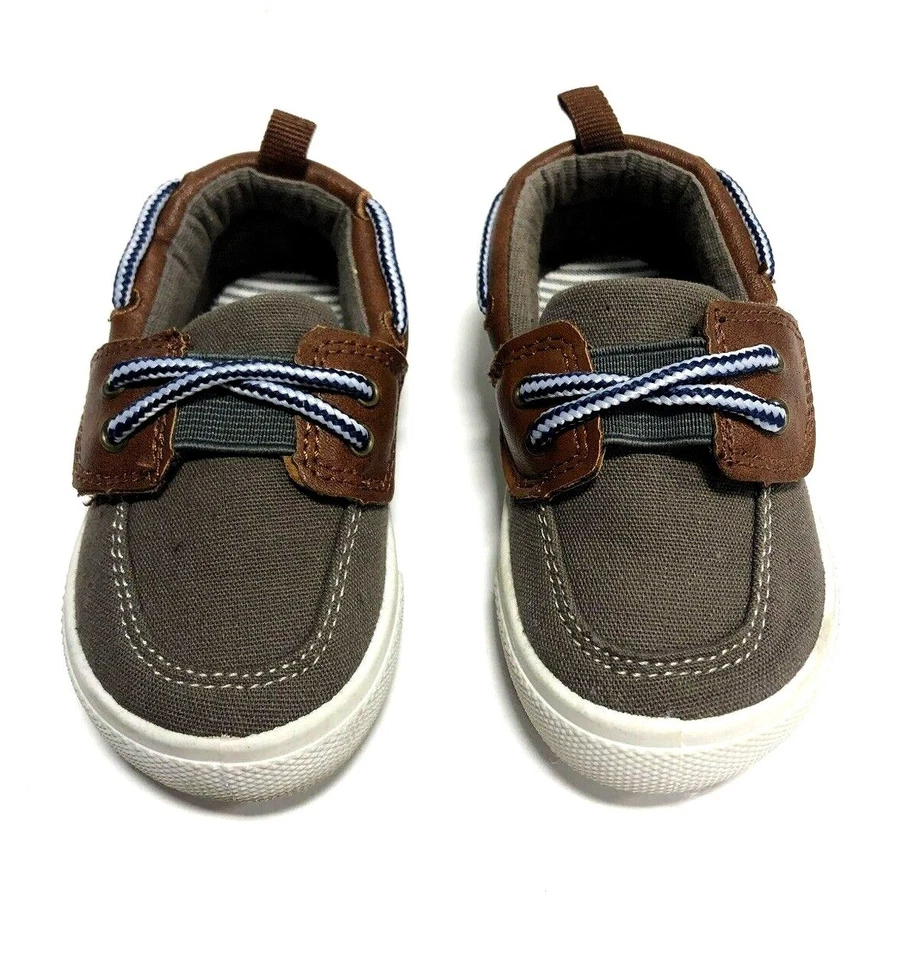 Carters Cosmos 灰色/棕色休闲鞋 学步儿童 男孩 尺码 5M — 第 4/4 张图片