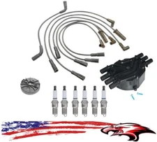 Ignition Wires Cap & Rotor Spark Plugs for Chevrolet S10 T10 Blazer 1998-2005
