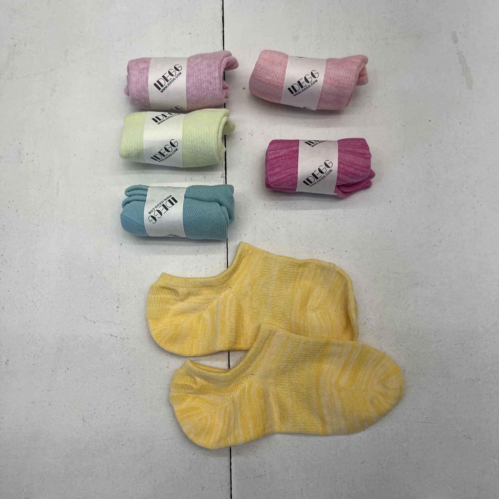 Ideg Multicolor 6-Pack No-Show Socks for Women Size 6-11-image