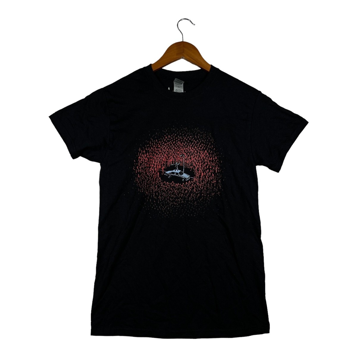 【FRIZMWORKS 】DEADLY HUNTER TEE Threadless Black Zombie Hunter Car Gun Walking T-shirt Dead