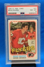 1981 O-PEE-CHEE # 47 Brad Marsh PSA 8 NM-MT # 52809212  PHILADELPHIA FLYERS !!!!