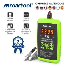 V30 Fuel Injector Tester 6 Pulse Modes Cleaning Tool Kit 12V Car Fuel Injector