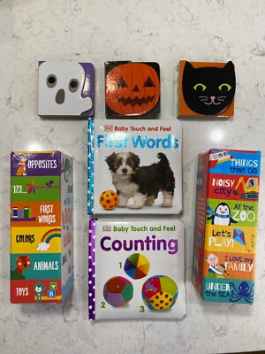 Lot of Baby Books- First Words + Counting Touch & Feel + 14 Tiny Books -16 Total
