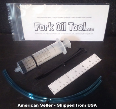 Fork Oil Tool Kit Suspension Tuning Manual Syringe Shock Sag Adjuster Seal Showa