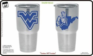 wvu yeti tumbler