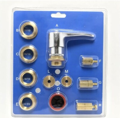 Wieat - Sistema di scarico WC di ricambio, kit per cassetta WC a doppio scarico, con pulsante per sciacquone per bagno di casa, valvola di riempimento regolabile, (adatto per profondità serbatoio